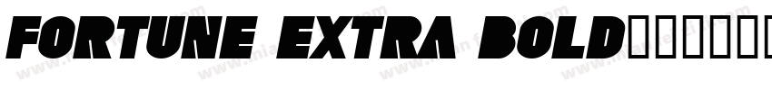 Fortune Extra Bold字体转换